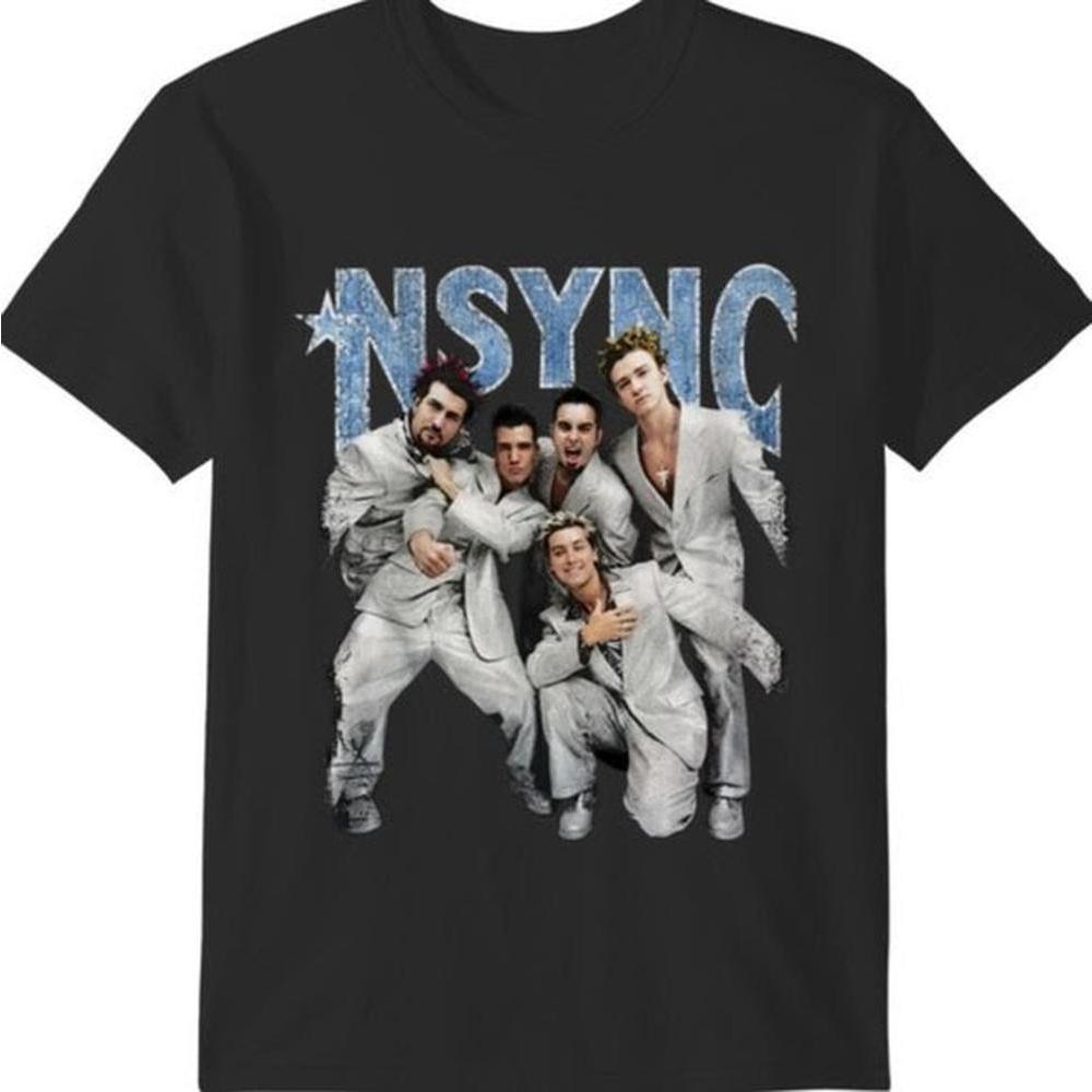 NSYNC Silver Suit Boy Band Shirt Vintage Music Shirt NSYNC Band Shirt